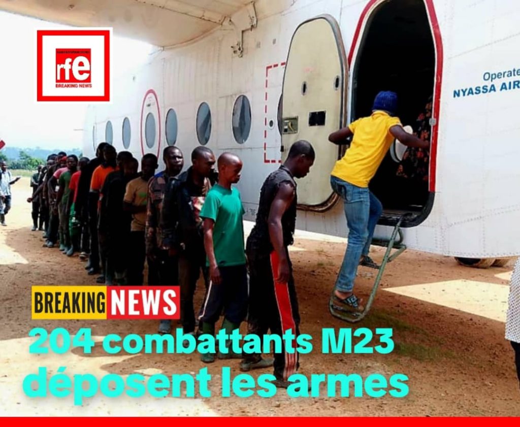 RD Congo : 204 Combattants M23 ont déposé les armes et intègrent les FARDC  | RFE1-NEWS