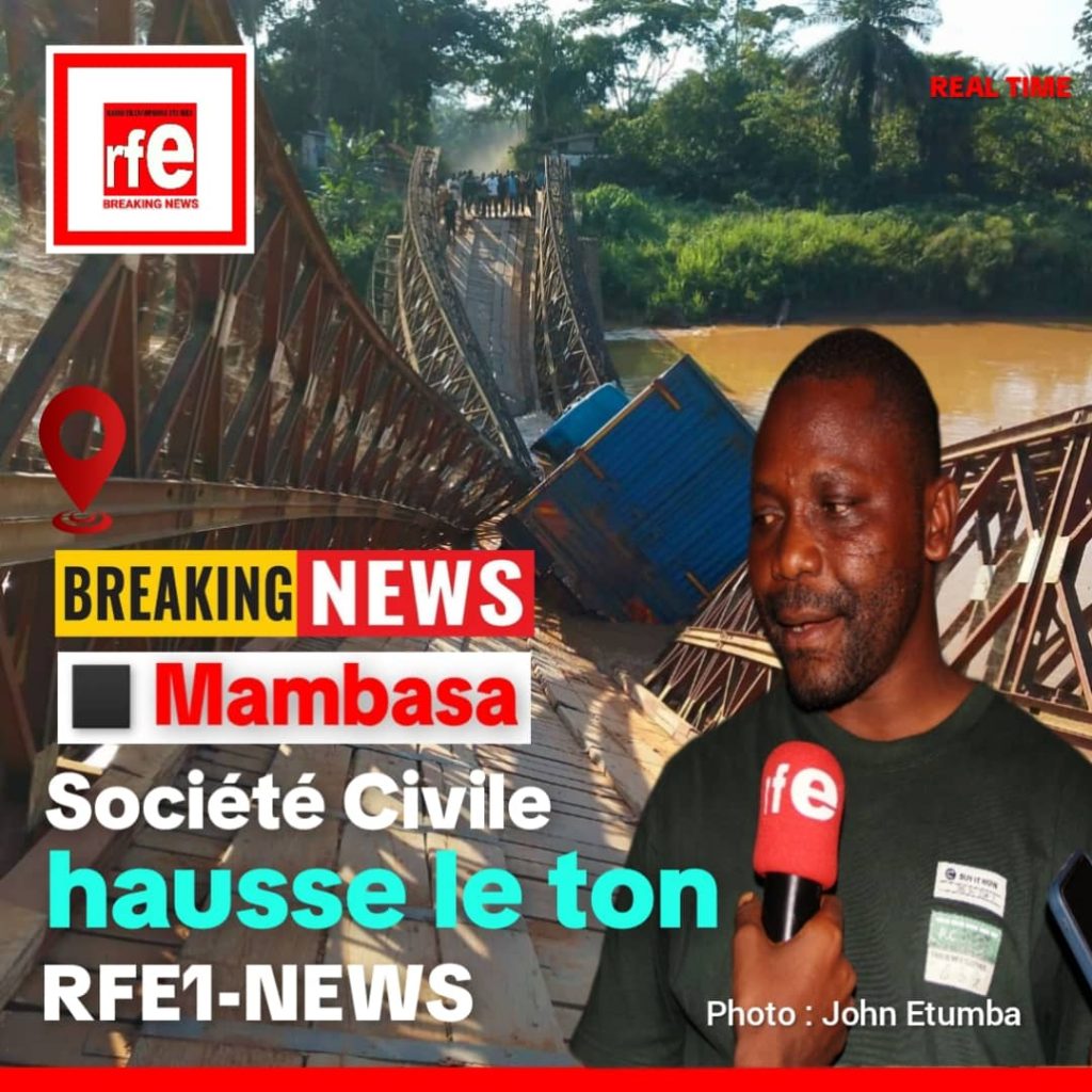 RD Congo : à Mambasa,  la société civile hausse le ton et réclame l&rsquo;aménagement urgent de la déviation après l&rsquo;effondrement du pont Ituri 2 | RFE1-NEWS